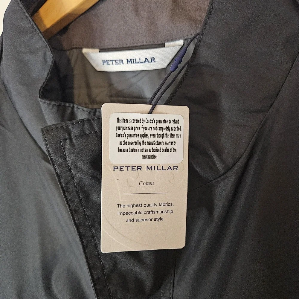 Peter Millar Norfolk Bomber Jacket / MF24Z03 / Color Black /‎ Size XXL